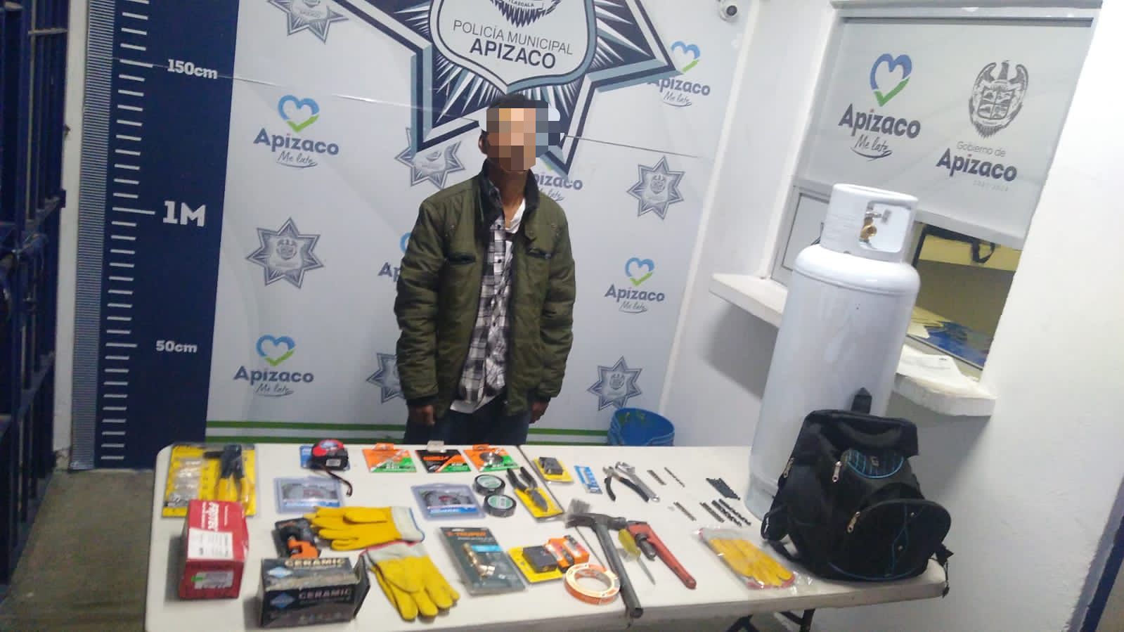 Detiene policía de Apizaco a presunto asaltante